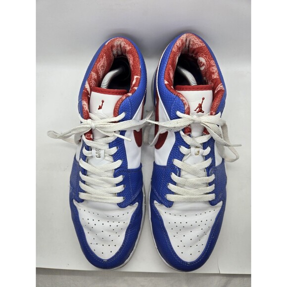 Air Jordan 1 Retro Low East Side Shoes Men\'s 11.5 White Blue Athletic Sneakers main image 4